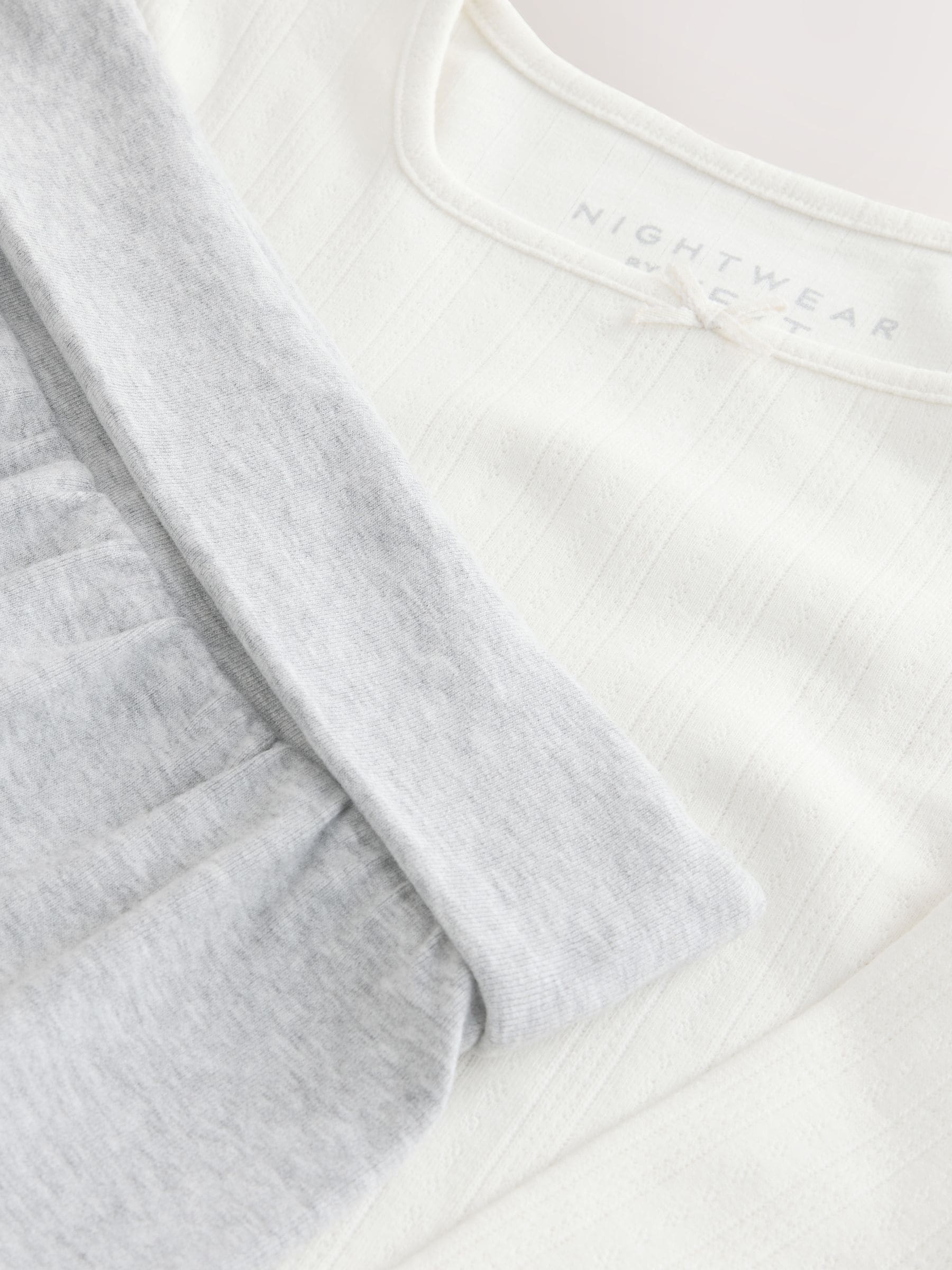 Grijs/ecru - Soft Folded Waistband Pyjamas (6-16yrs)