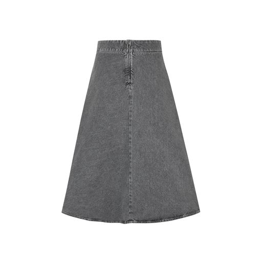 Mads Nørgaard Grey Denim Stelly C Lang Nederdel, Grå, 34