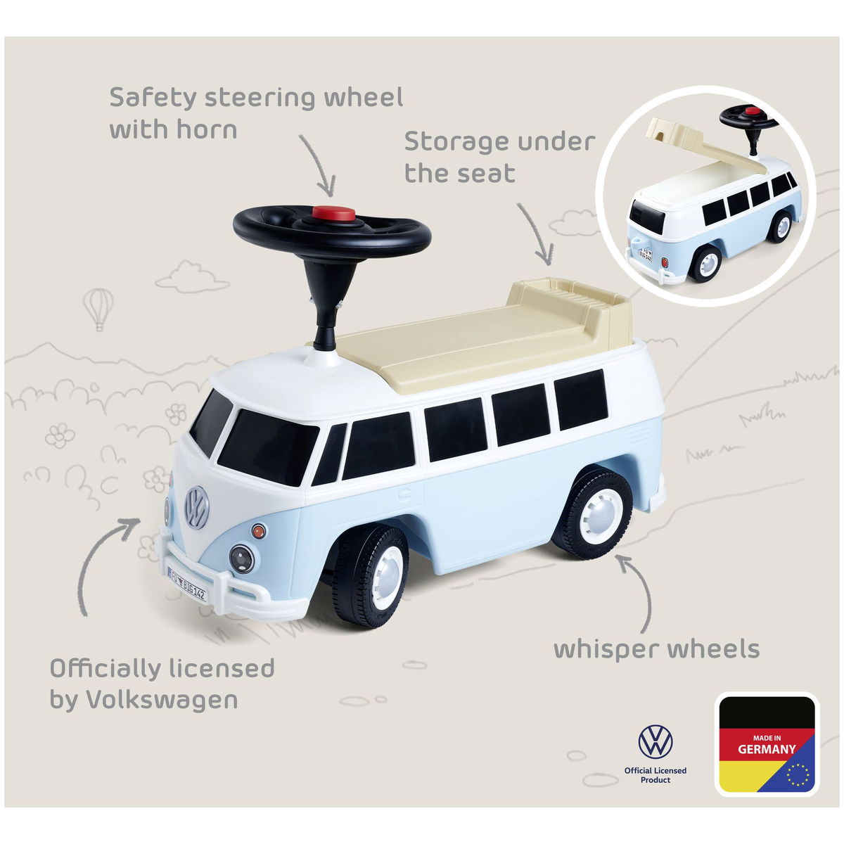 BIGBIG   Baby VW T1 rot