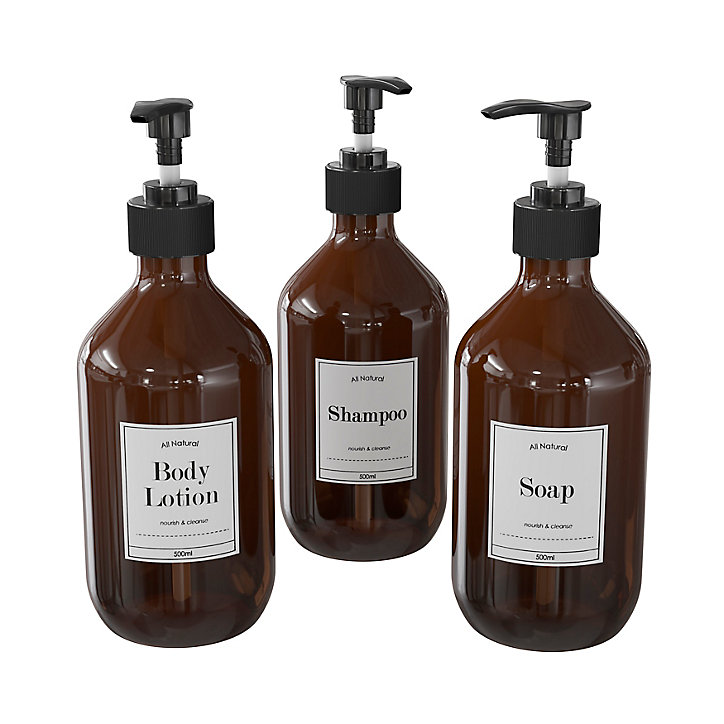 Lot de 3 distributeurs de savon Vimba marron GoodHome