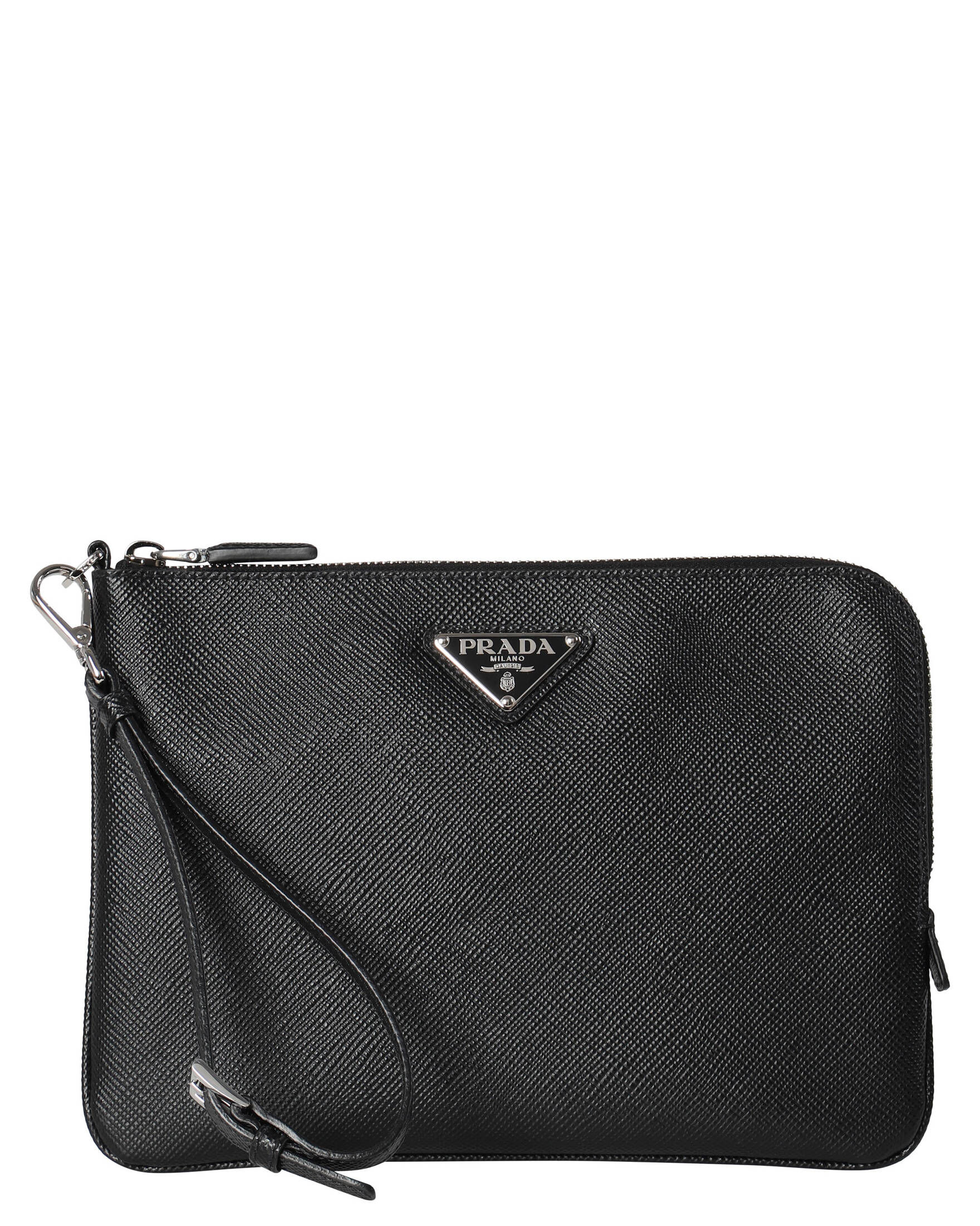 Prada| Kleine Pouch aus Saffiano-Leder