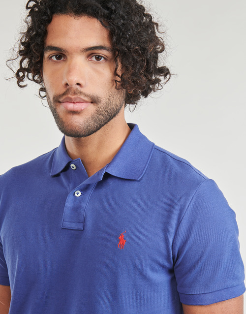 Polo Ralph Lauren - POLO COUPE DROITE EN COTON BASIC MESH Azul / Old / Royal