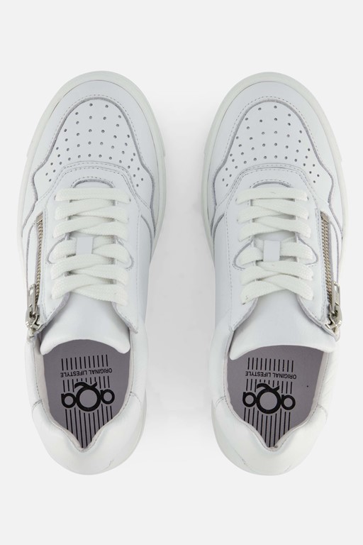 Aqa Sneakers wit Leer