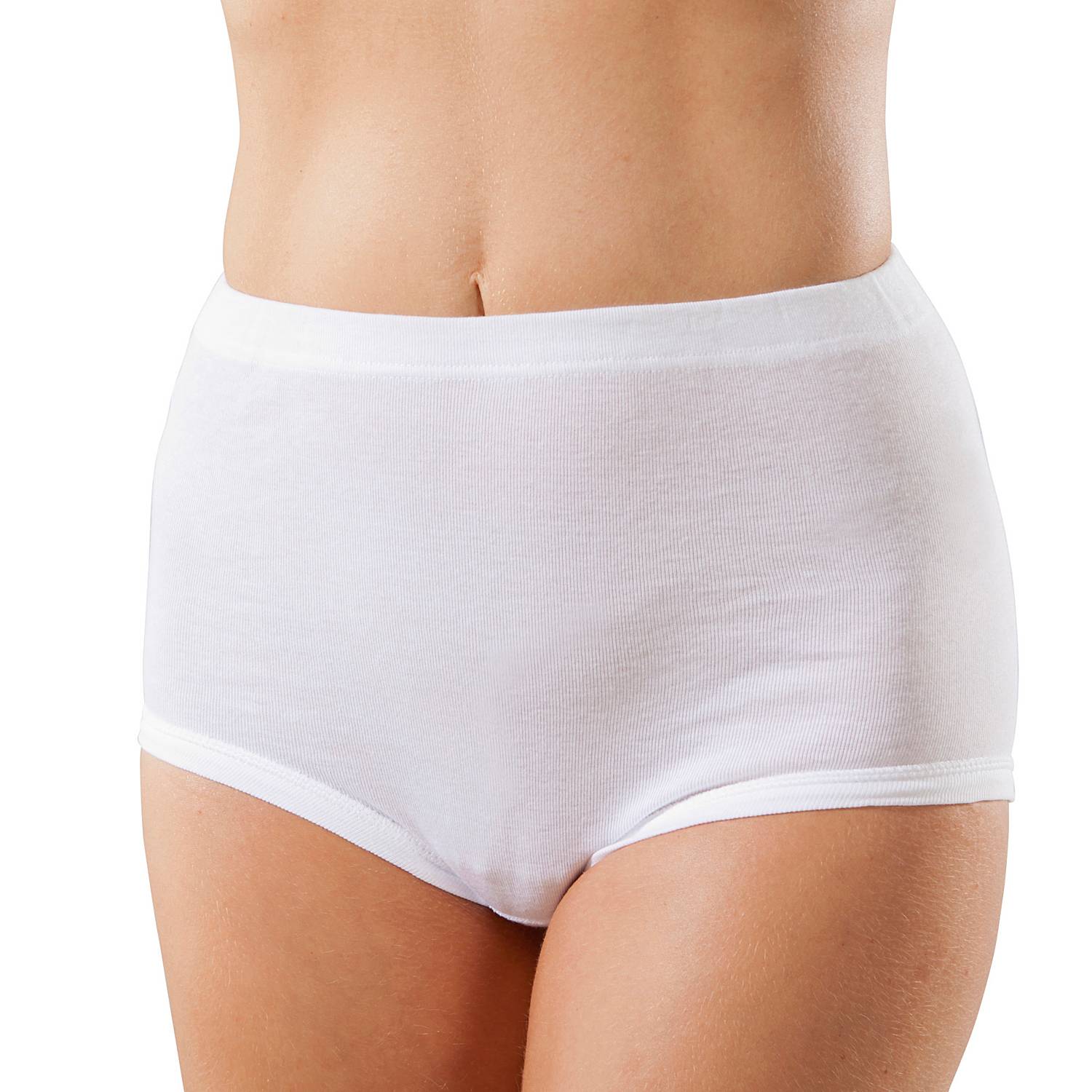 Viania Feinripp Damen-Taillenslip im 5er-Pack