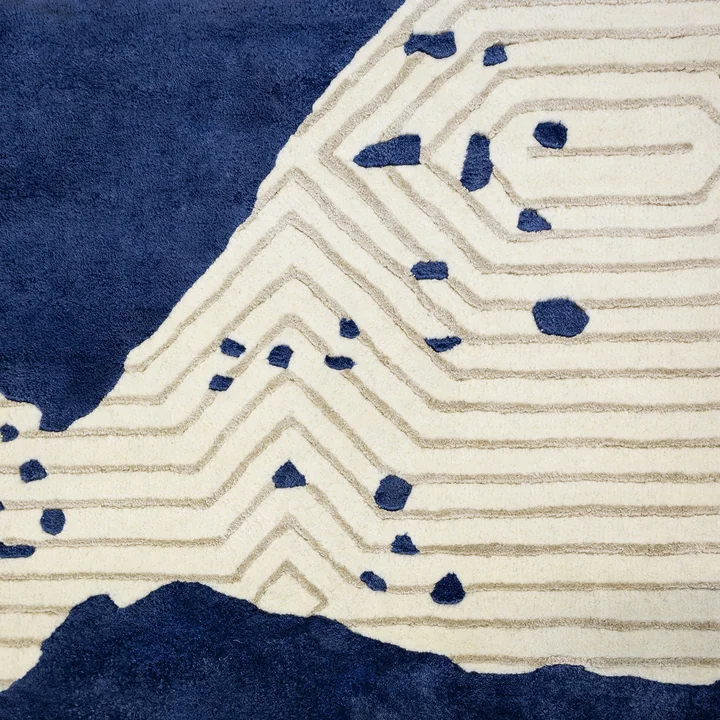 Studio Zondag - Splash Teppich 170 x 240 cm, grün / ivory