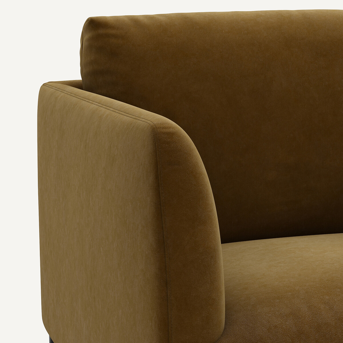AM.PM<br>Poltrona de veludo, design Oscar E. Gallina