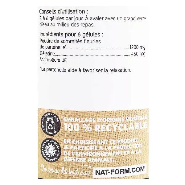 Nat & Form Original Partenelle 200 cápsulas