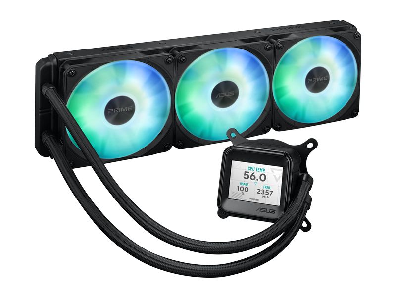 ASUS Wasserkühlung PRIME LC 360 ARGB LCD Leistungsstarke Wasserkühlung mit ARGB-Beleuchtung und LCD-Anzeige