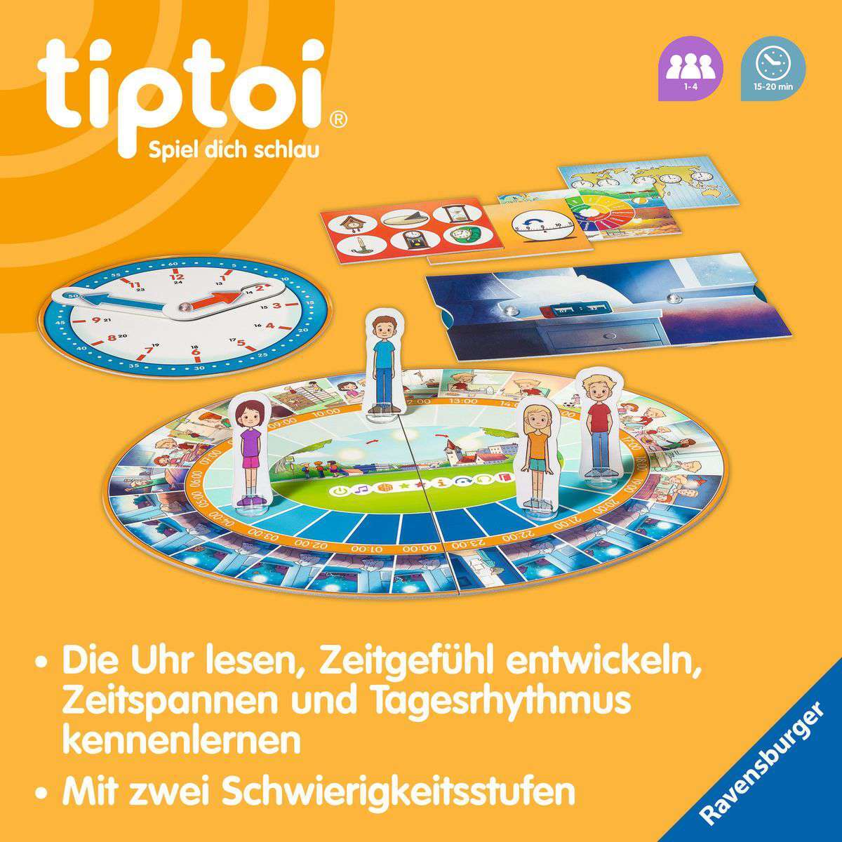 Ravensburger Spiel tiptoi® Wir lernen die Uhr