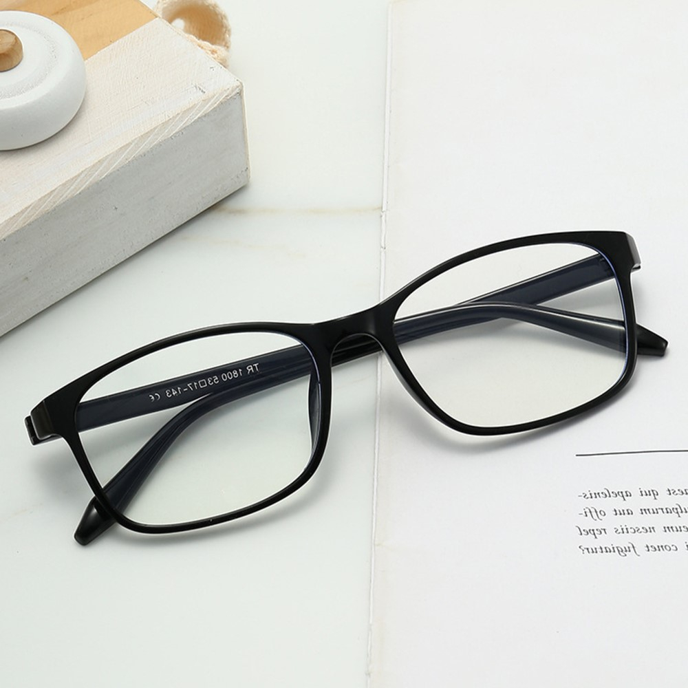 Anti Blue Light Blaulichtfilter Brille Computerbrille - Transparent (Rechteckig)