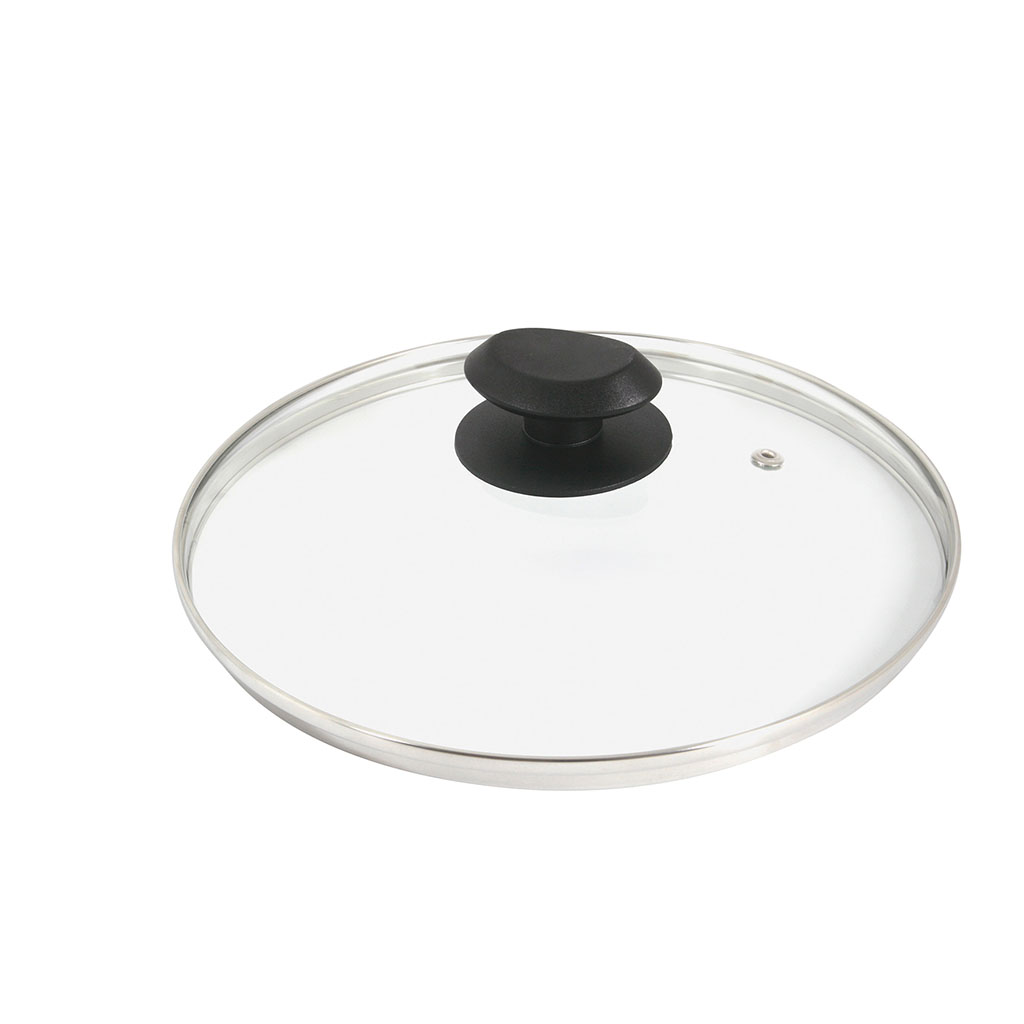 Couvercle en verre inox D 28cm