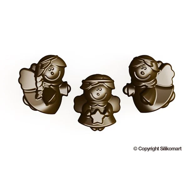 Moule en silicone 12 chocolats ange Silikomart