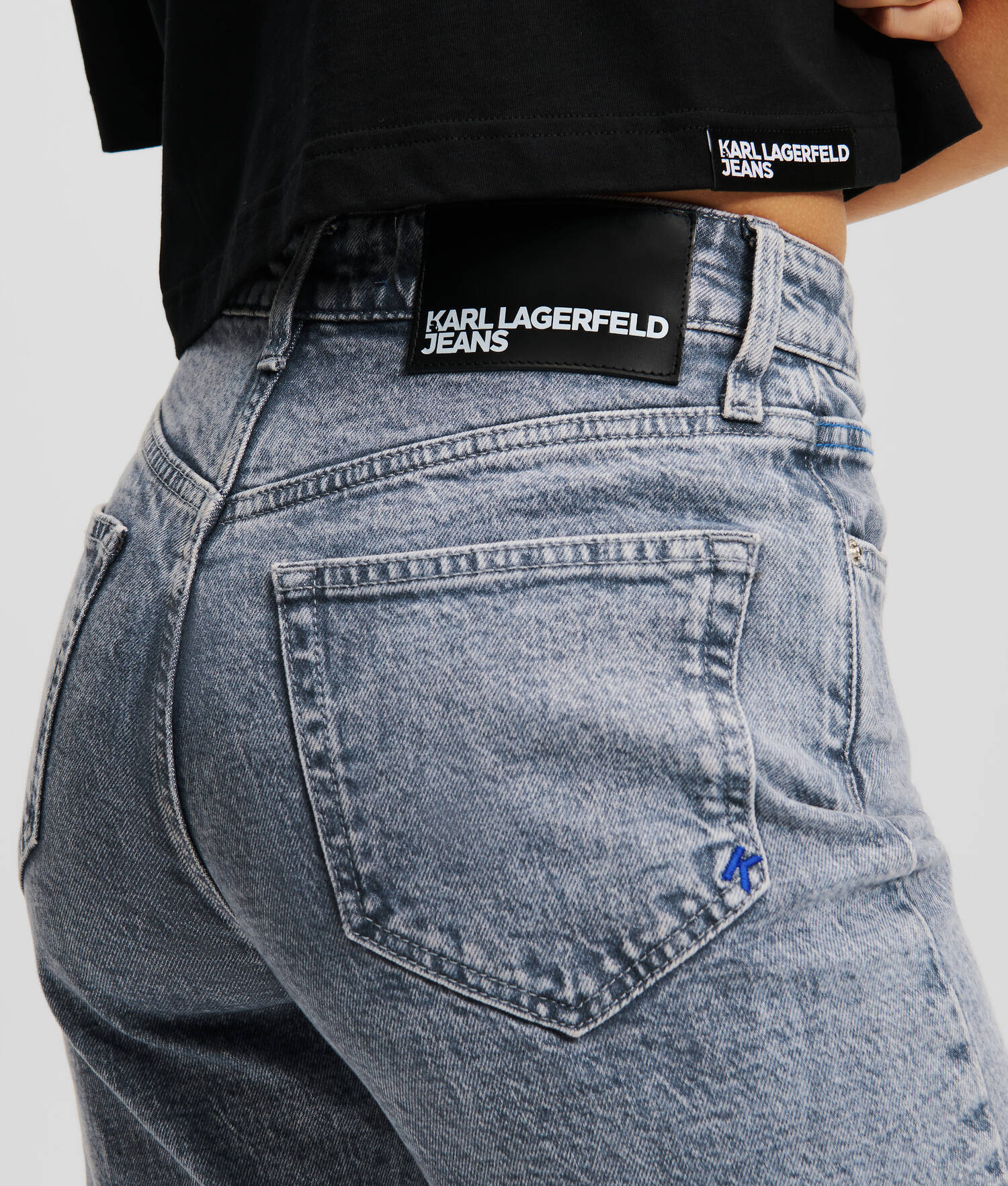 JEAN DROIT TAILLE HAUTE KLJ