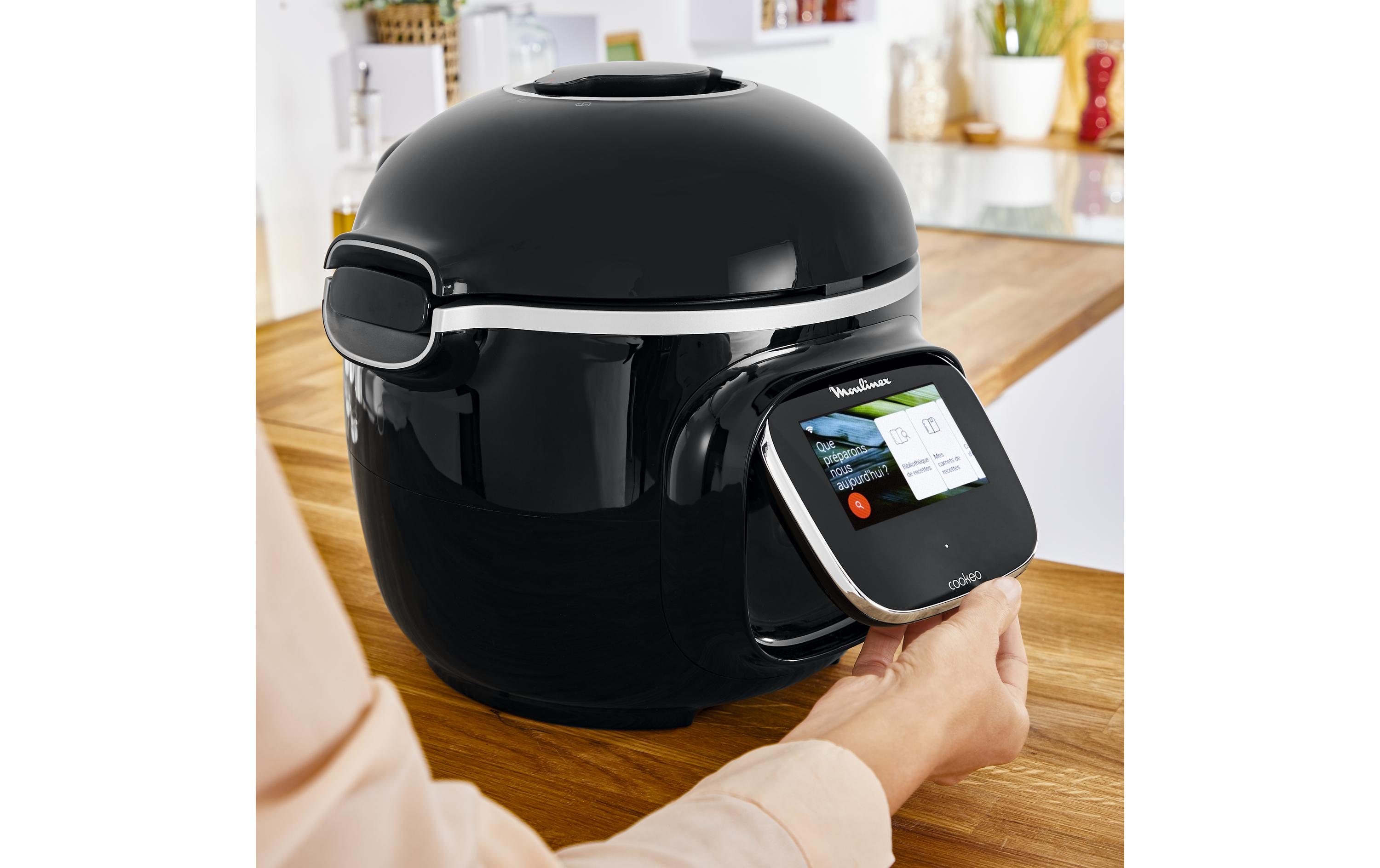 Küchenmaschine Cookeo Touch CE9028CH Schwarz<br>Smarter Multikocher mit 13 Kochprogrammen
