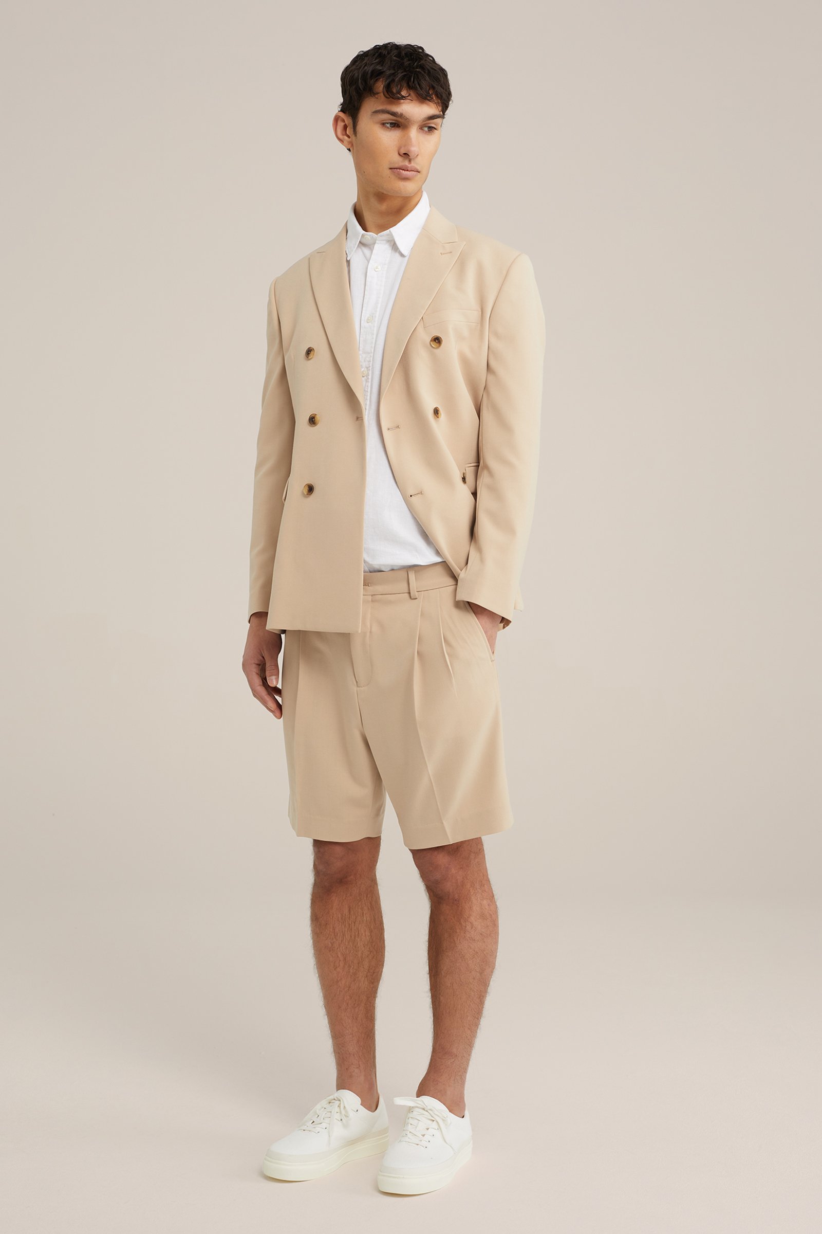 slim fit short Fundamentals Beige