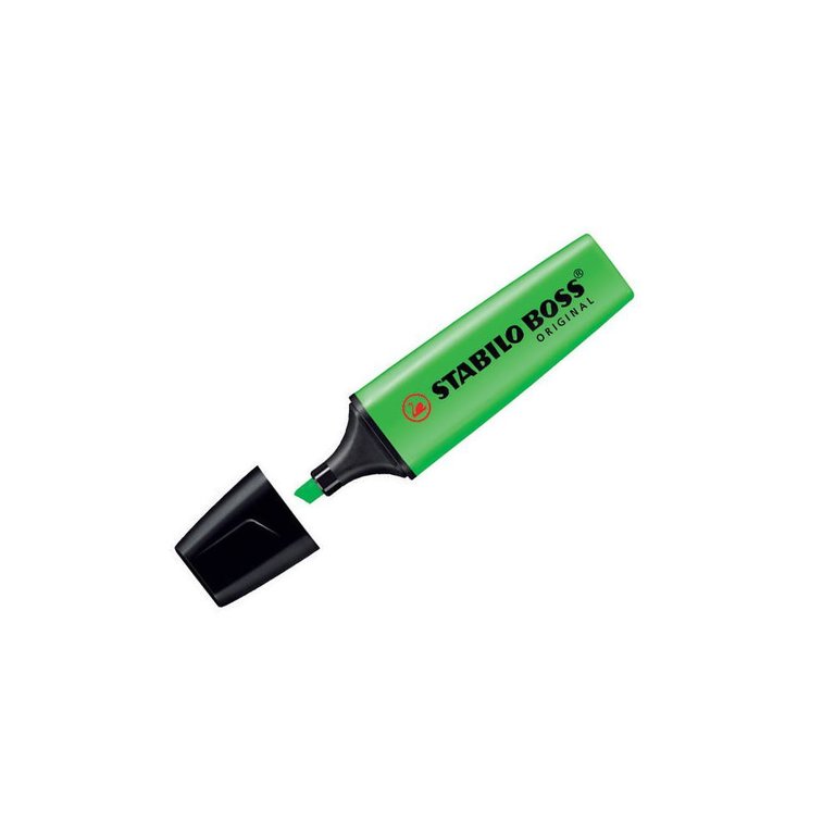 Marcador Fluor Verde Stabilo Boss