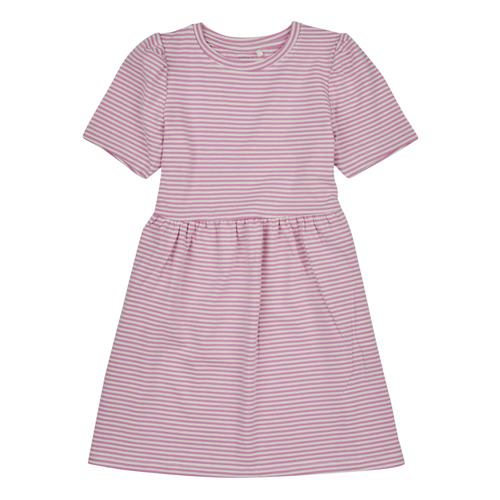 Name it - NMFFANN SS DRESS - Violet / Blanc