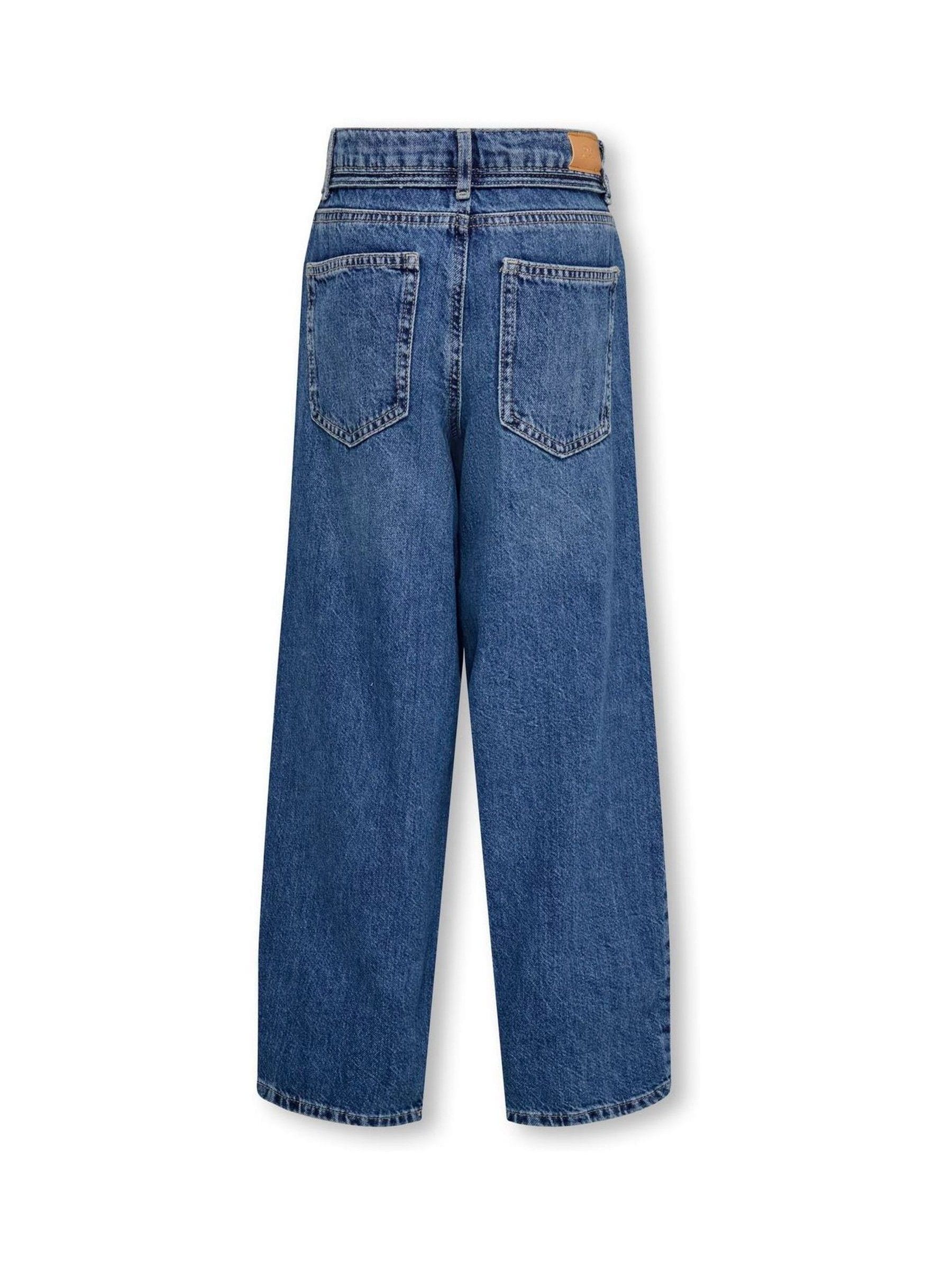 Only KIDS blauwe jeans met rechte pijpen