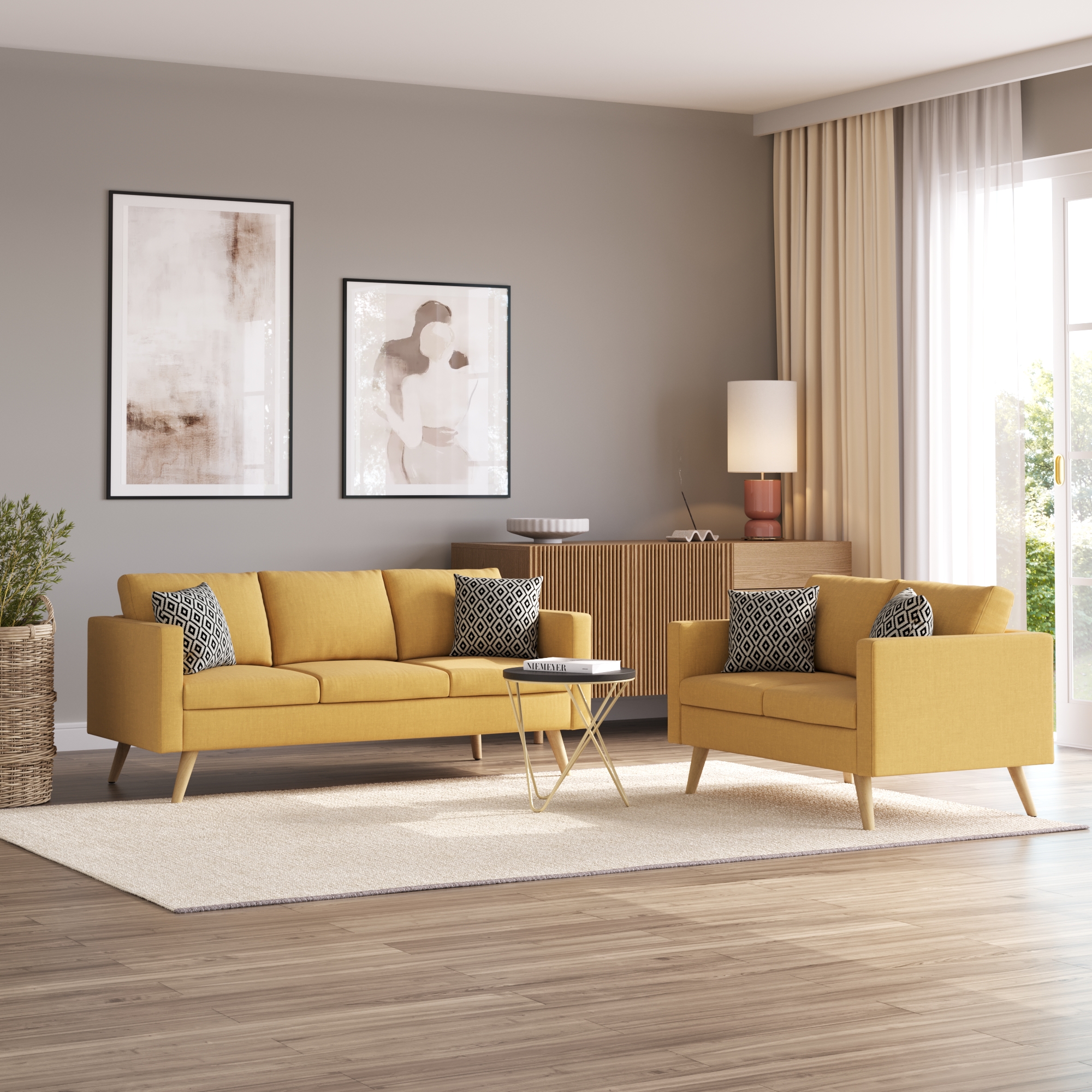 Sofa Set BLAIR gelb