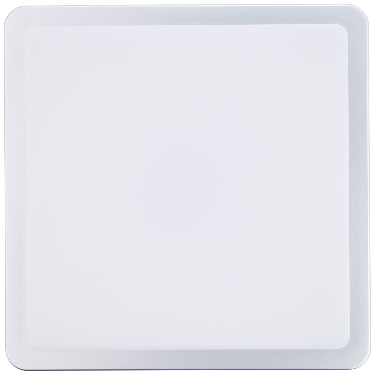 BRILLIANT Devora LED Außenwandleuchte 28x28cm silber | 1x LED integriert, 12W LED integriert, (Lichtstrom: 1500lm, Lichtfarbe: 3000K)