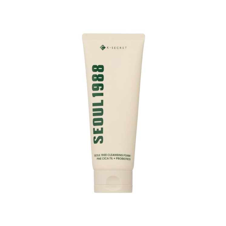 K- SECRET SEOUL 1988 Reinigungsschaum: Pine Cica 1% + Probiotika Reinigungsschaum für das Gesicht, 150 ml