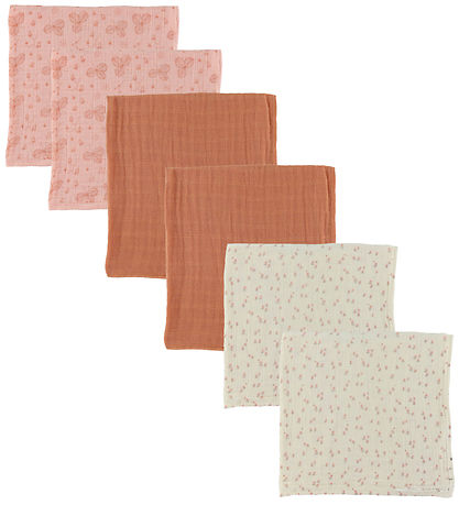 Pippi Spucktücher - 6er-Pack - 65x65 cm - Verschleiert Rose