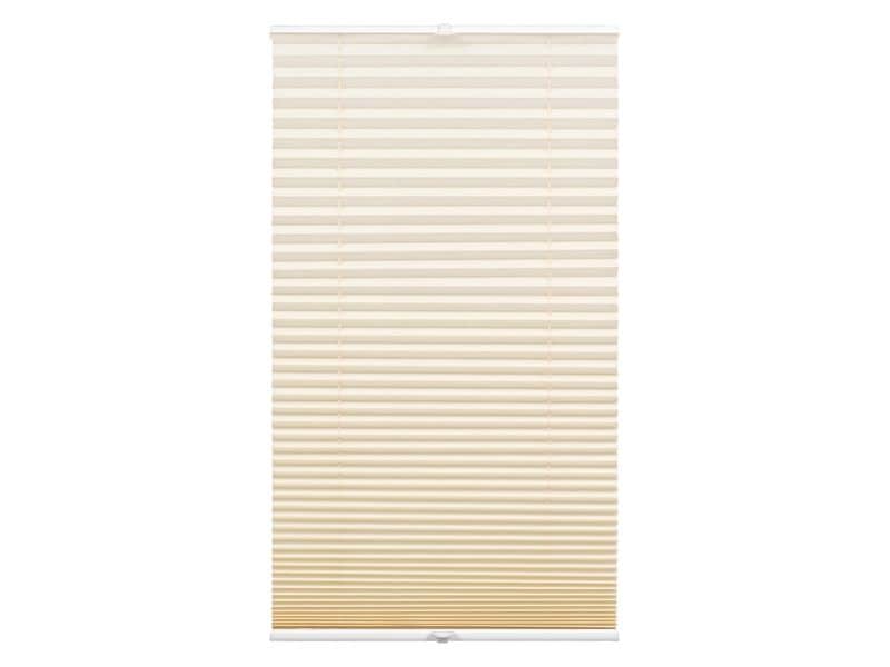 Gardinia Plissée Concept 70 x 130 cm, Beige Plissée mit zwei Bedienschienen