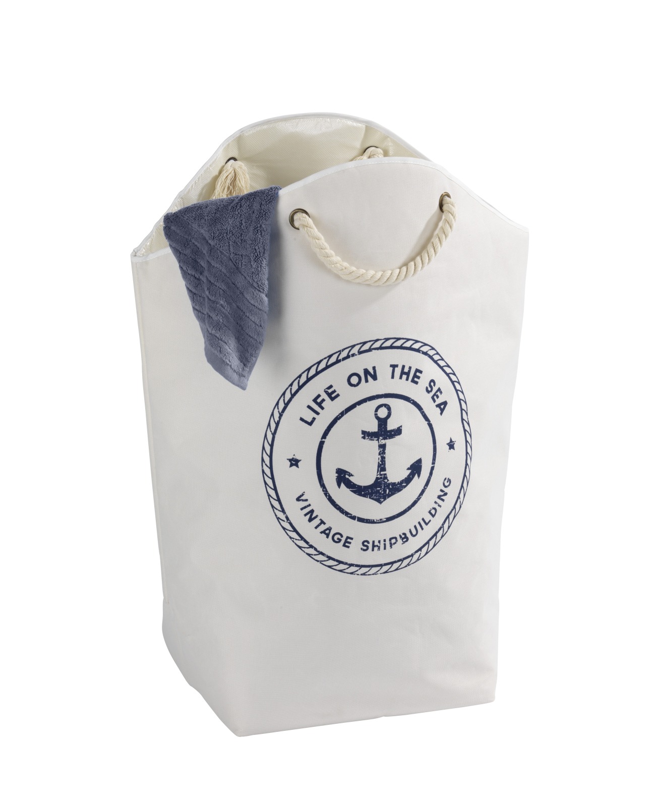 WENKO Wäschesammler SYLT - faltbar - 58 Liter