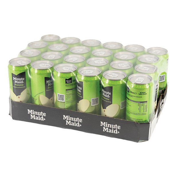 Minute Maid Pomme, en canette, lot de 24 x 33 cl