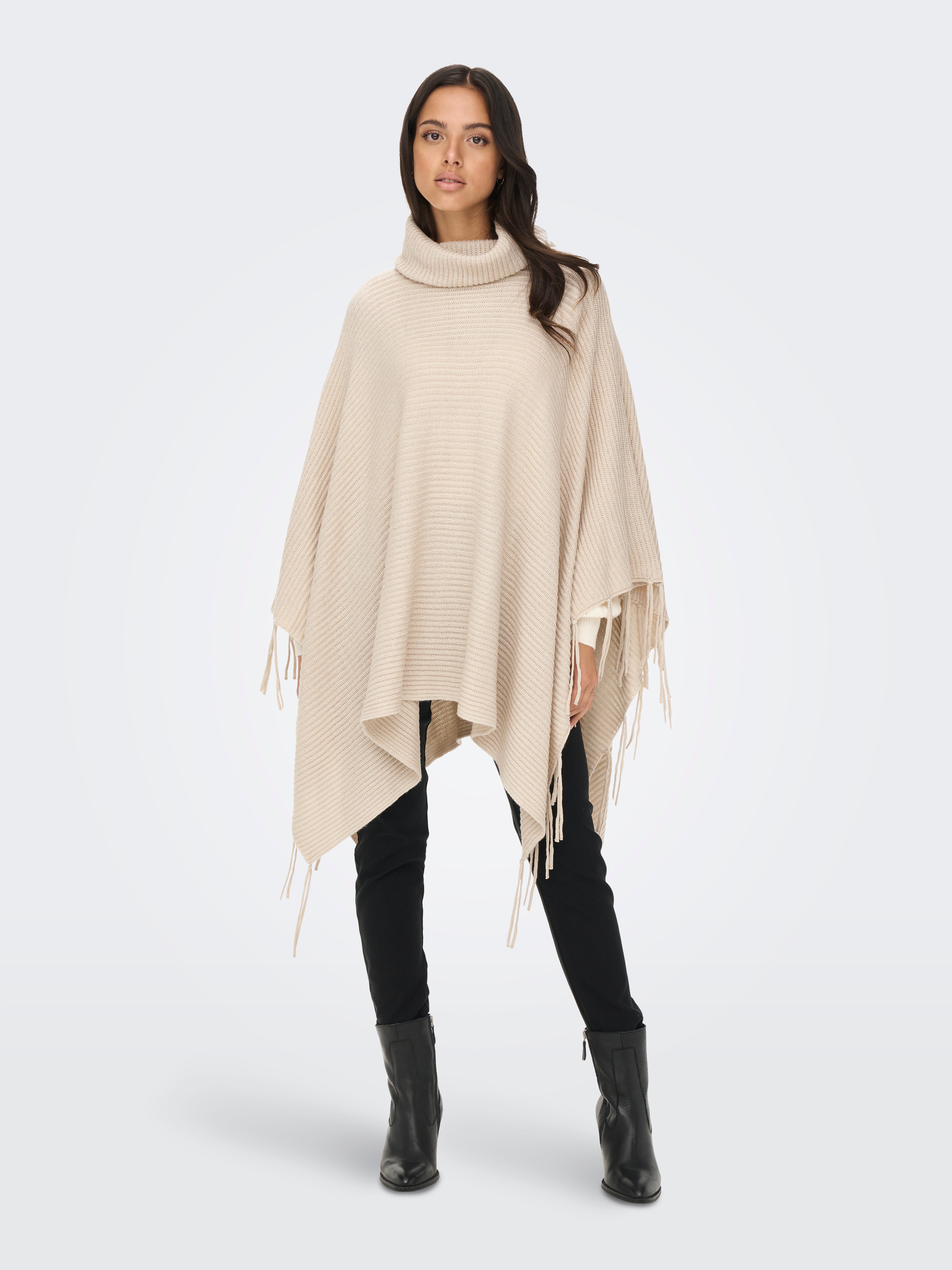 JDYPOCA Strickpullover Cement