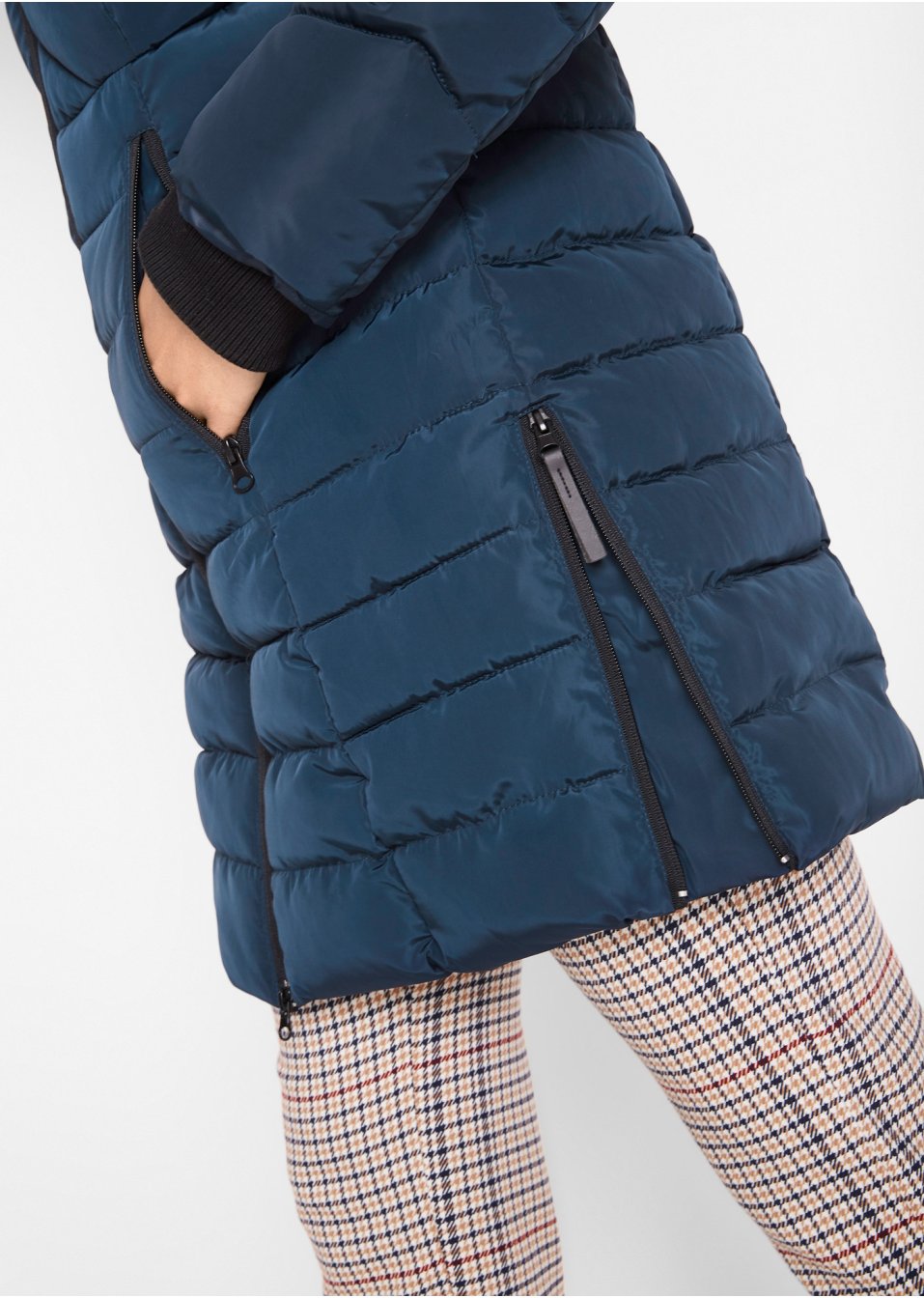 Veste longue matelassée, rembourrée