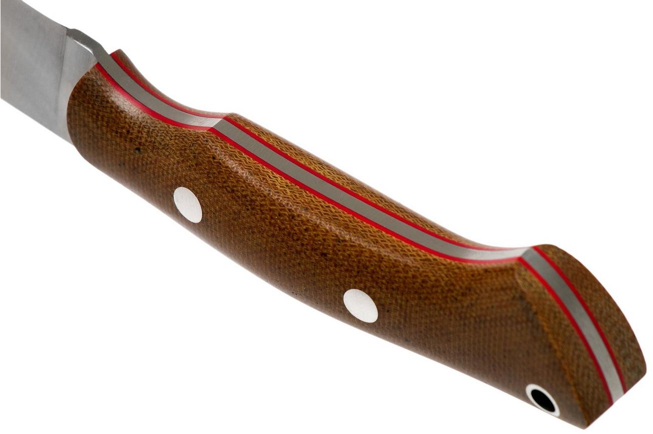 Bark River Featherweight Fox River CPM 3V Natural Canvas, Red liner jachtmes