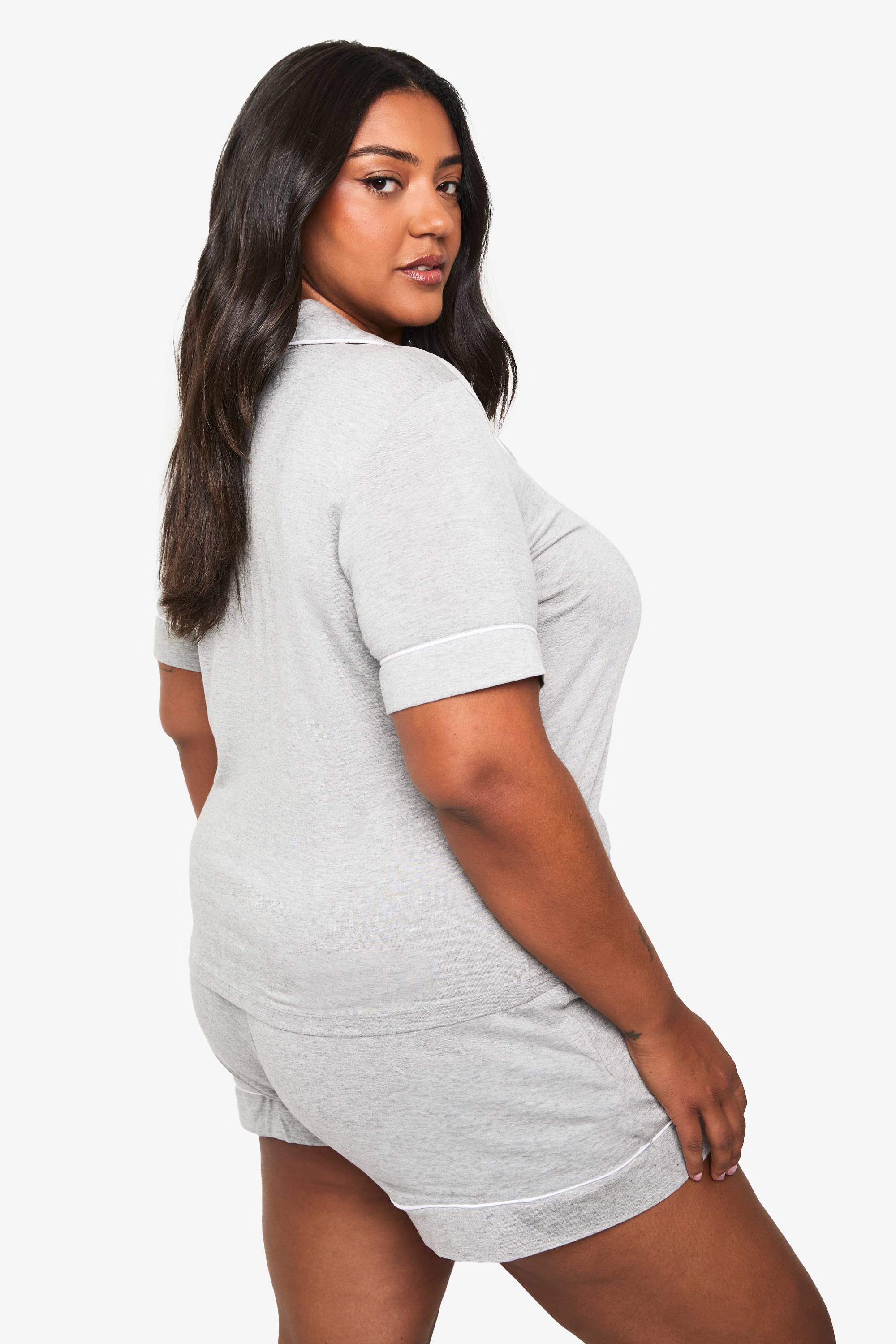 boohoo Chemise à manches courtes en modal ultra-doux & ensemble de pyjama court