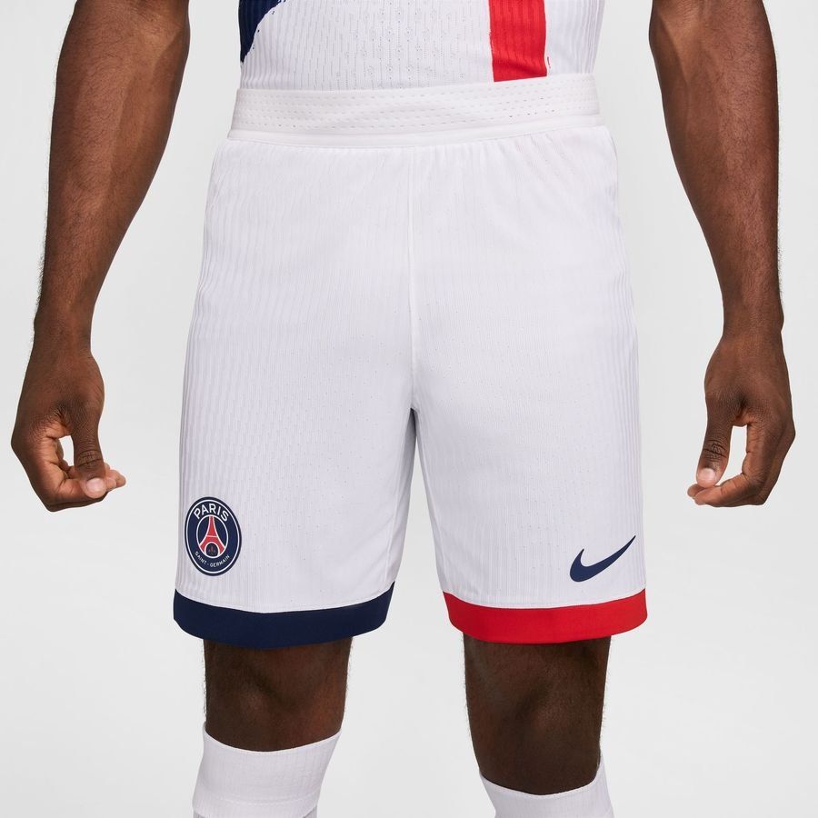 Paris Saint-Germain Short Extérieur 2024/25 Dri-FIT ADV - Blanc/Rouge/Bleu Marine