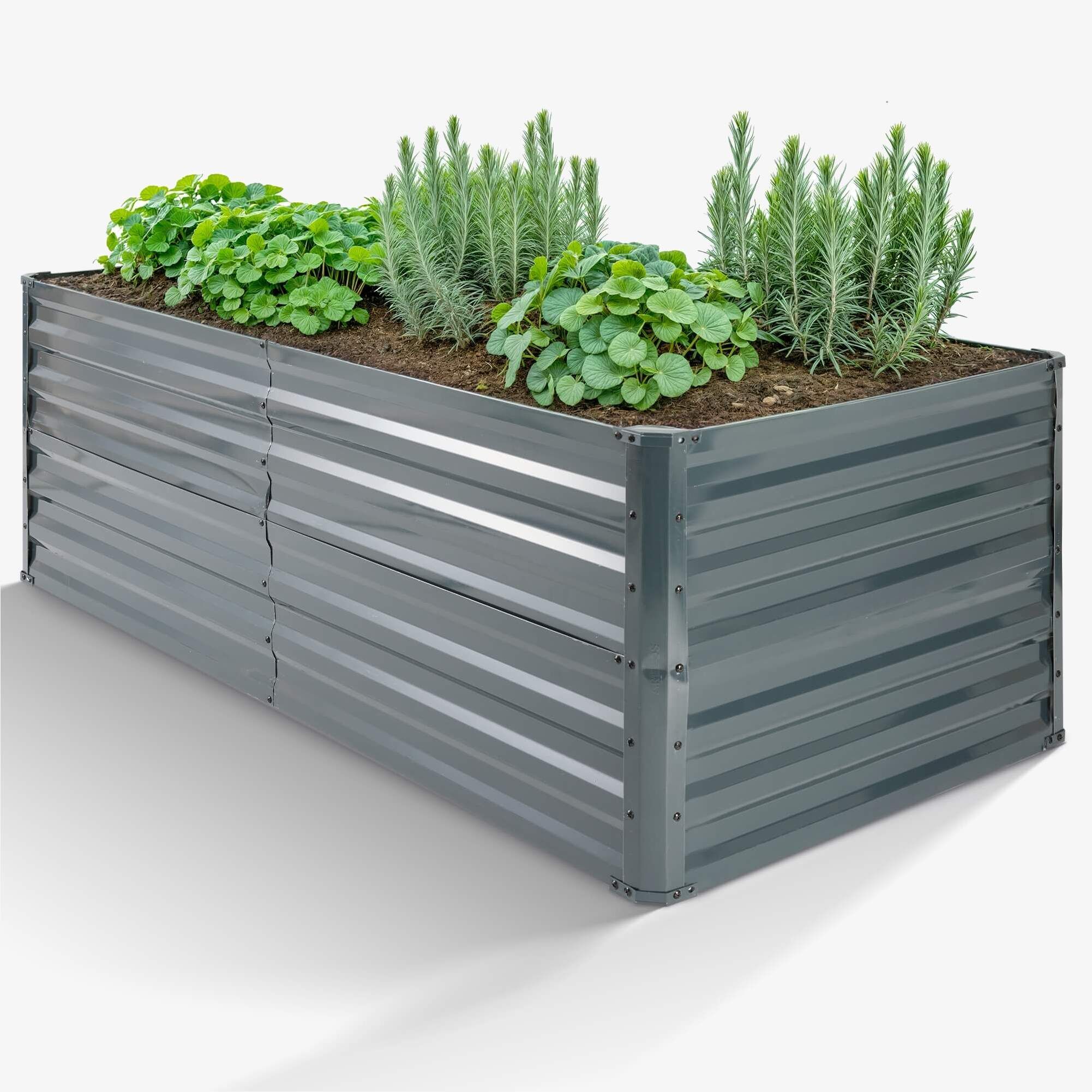 Metall Hochbeet 180 x 90 x 59 cm