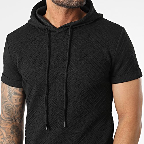 Tee Shirt Capuche Oversize Noir Renaissance