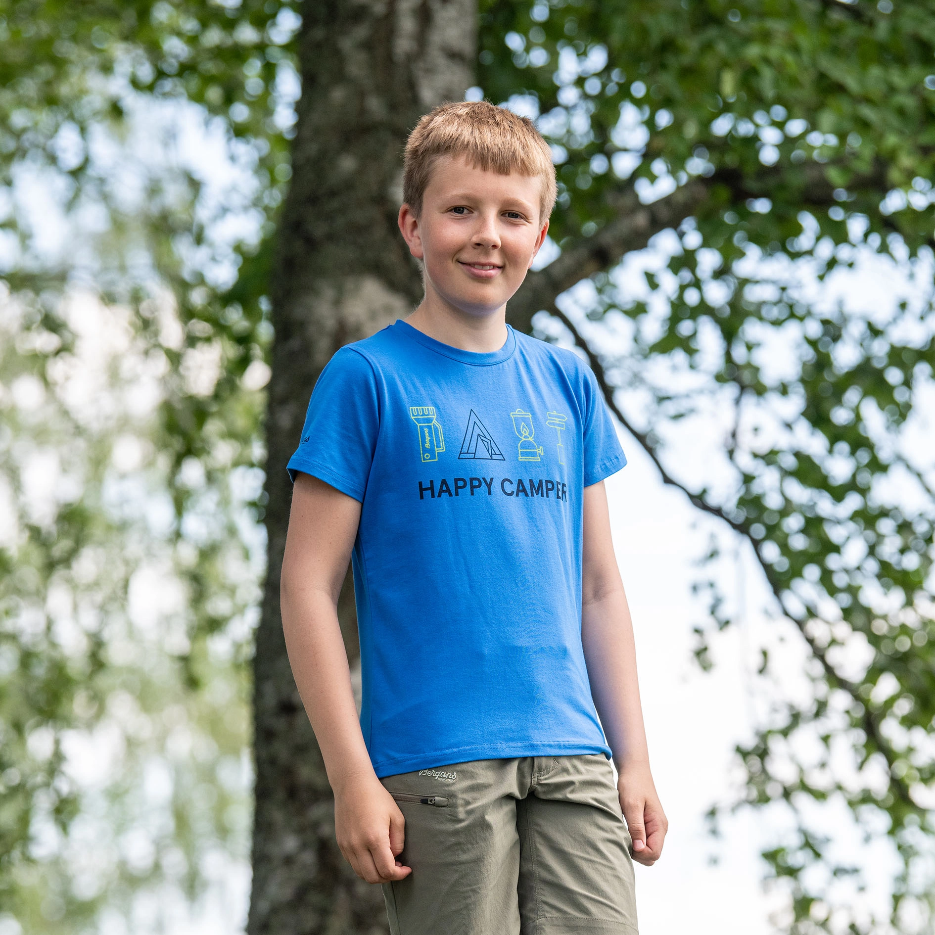 Graphic Youth Tee Athens Blue