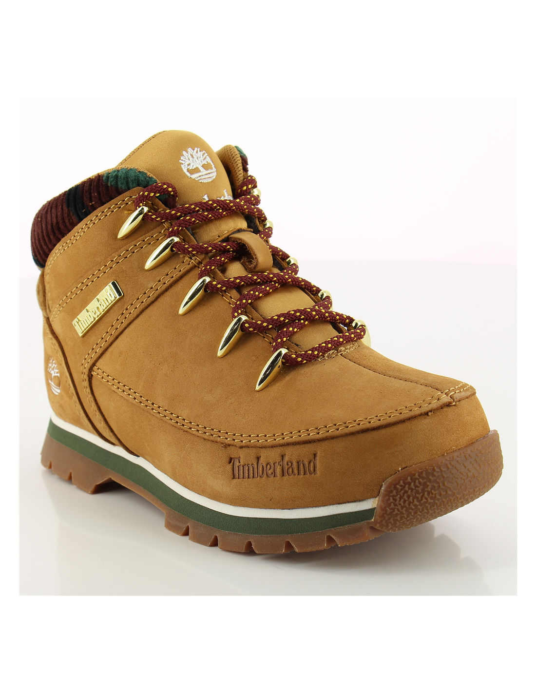 timberland boots enfant euro sprint wht nubuck jaune