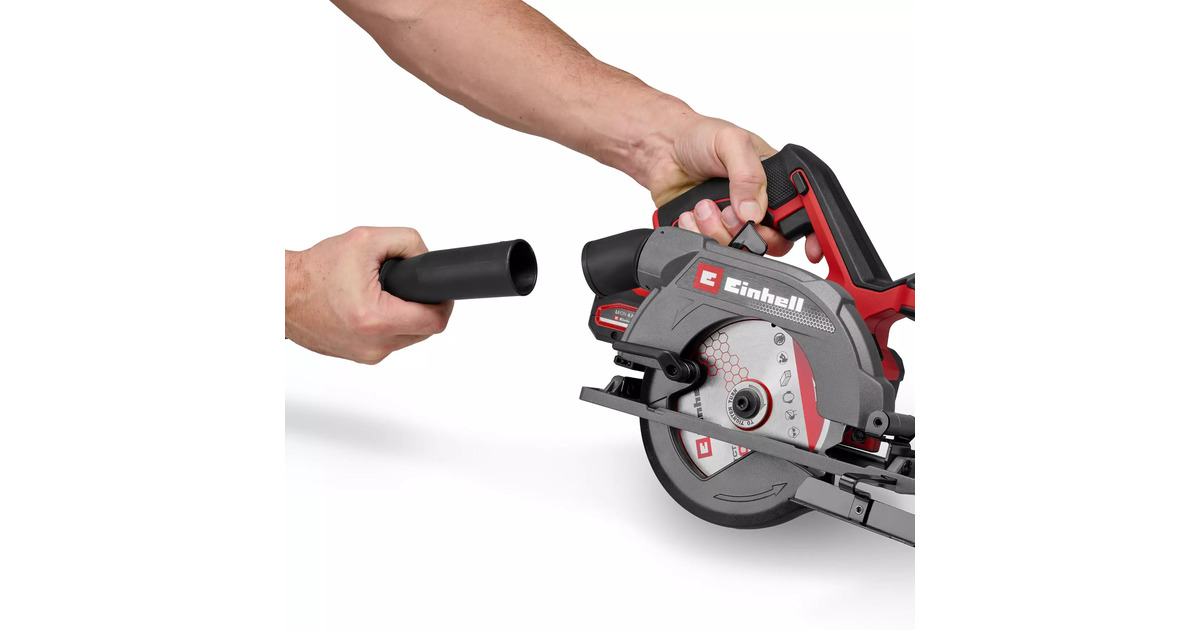 EINHELLAccucirkelzaag TE-CS 18/150-2 Li - Solo handcirkelzaag  (Rood/zwart, Power X-Change, Accu en oplader niet inbegrepen)