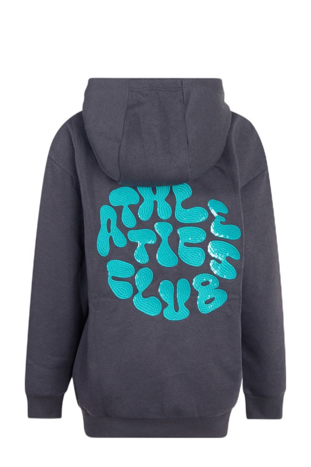 Shoeby hoodie met backprint donkergrijs