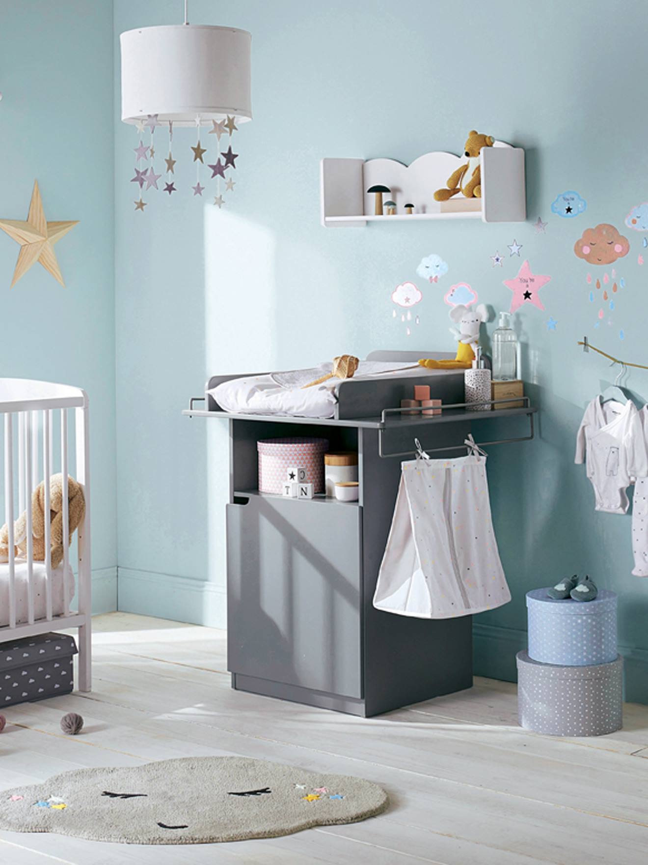 Trocador Babyspace cinza escuro