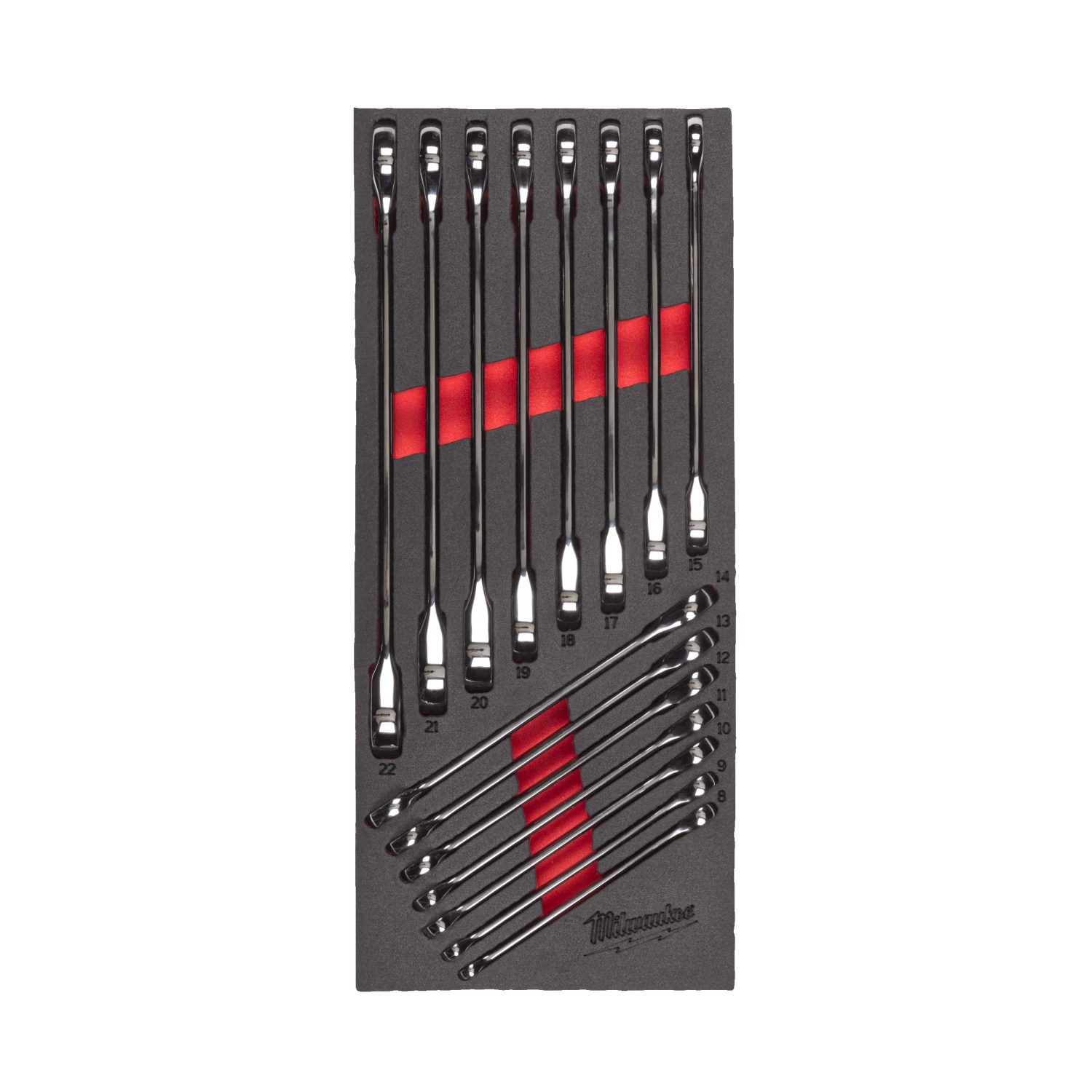 Milwaukee 4932479828 Foam Inlay Ringratel-steeksleutel set MAXBITE™