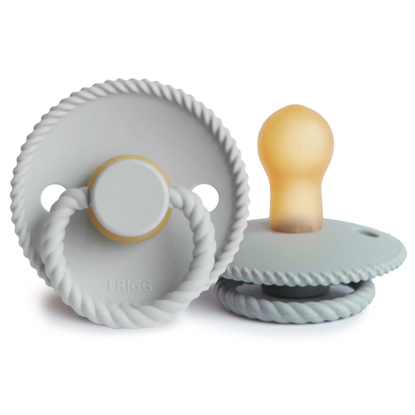 Lot de 2 sucettes Rope latex T1 Gray/Silver