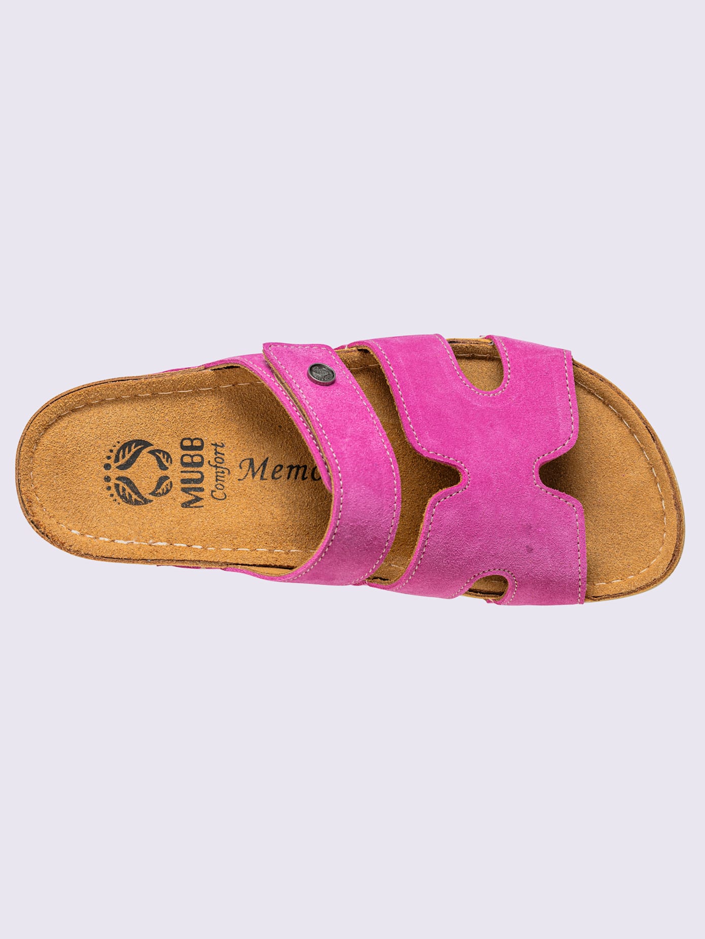 Chaussons cuir velours de vache.