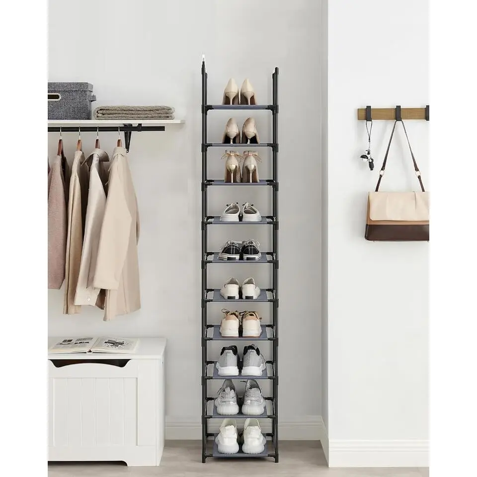 Parya Home Smal Schoenenrek – 10-laags schoenenopberger