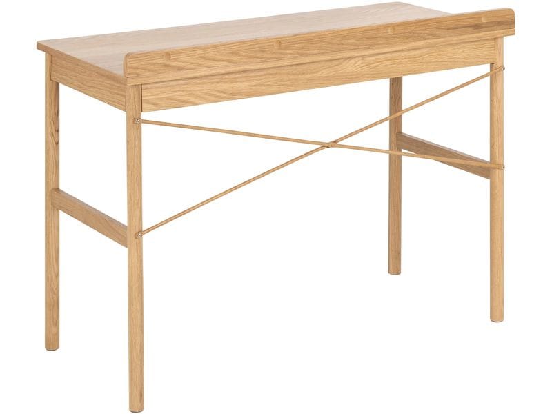 AC Design Tisch Paul, Eiche Schreibtisch mit Stauraum im skandinavischen Stil