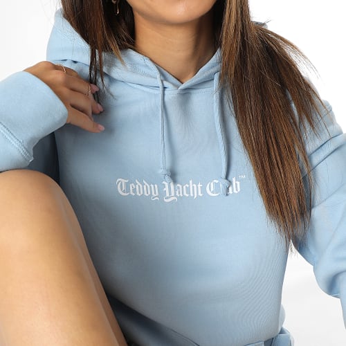 Sweat Capuche Femme Art Series Blue Bleu Ciel