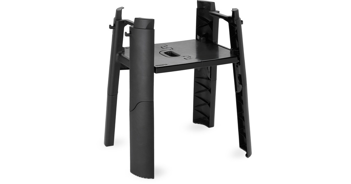 WeberOnderstel met zijtafel voor Lumin-elektrische barbecue grillonderstel  (Zwart)