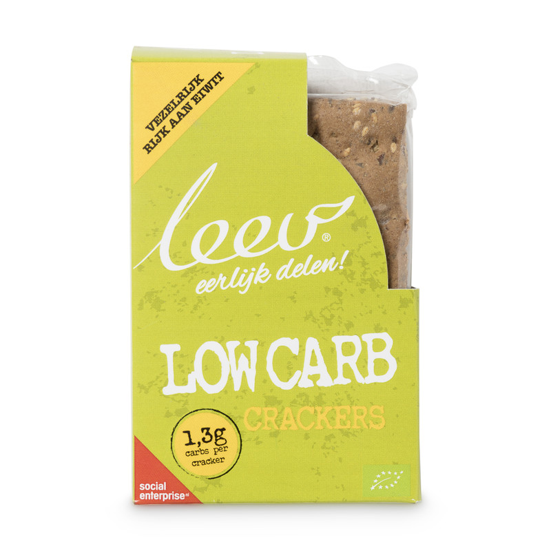 Leev crackers low carb - 80 g