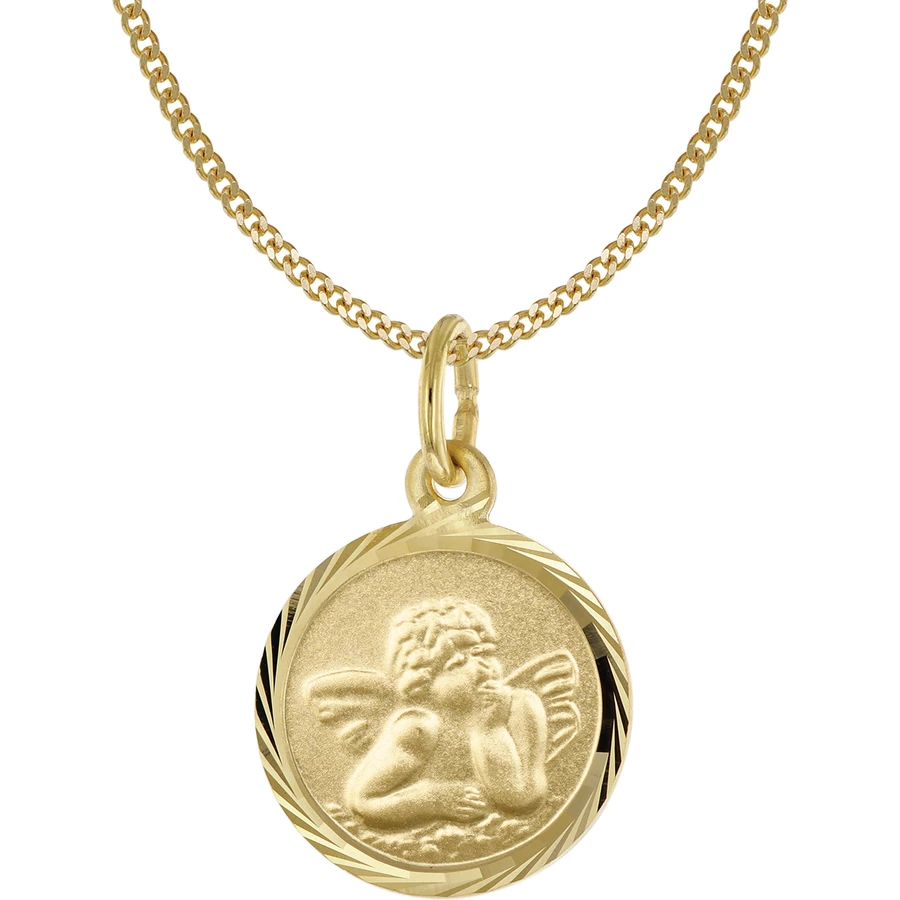 Acalee Halskette mit Schutzengel Gold 3338K Kinderschmuck gold